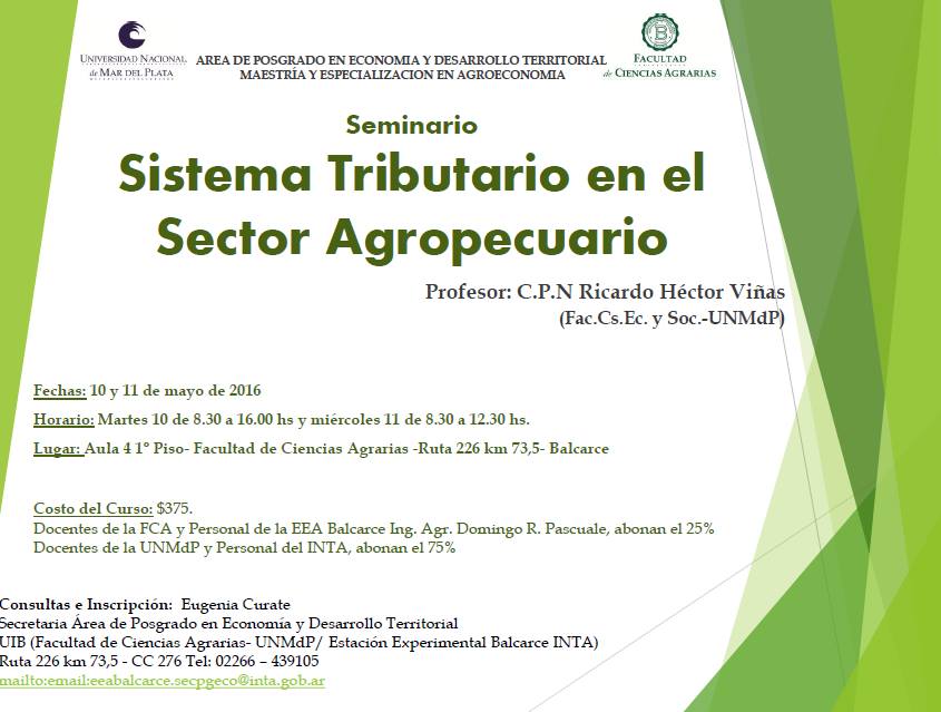 Sistema Tributario en el Sector Agropecuario