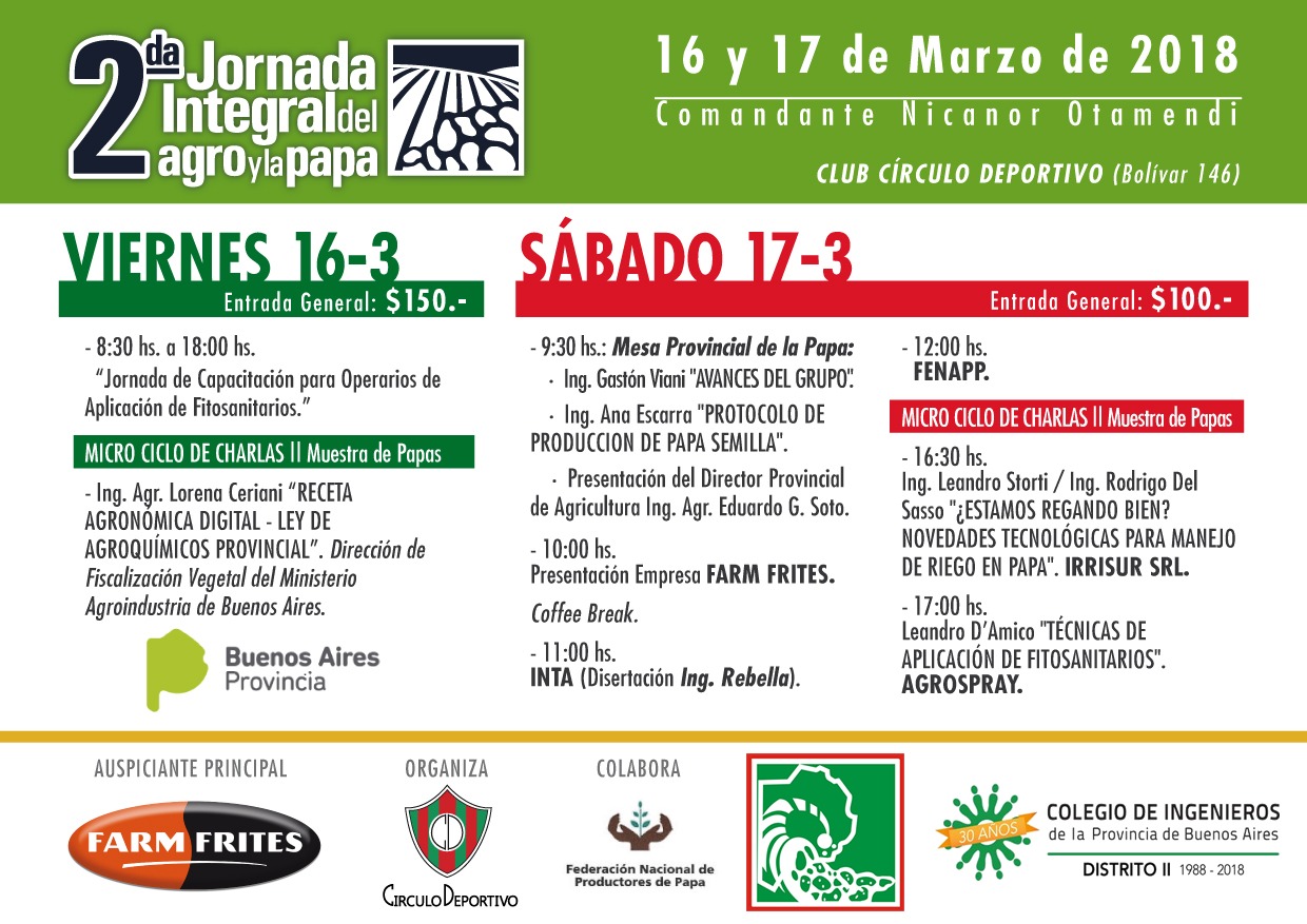 Jornada Integral del Agro y la Papa